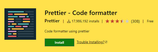 Prettier - Code formatter